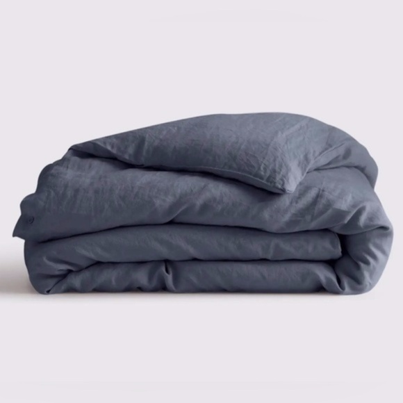 NWOT Quince European Linen King Duvet Cover in Nightfall